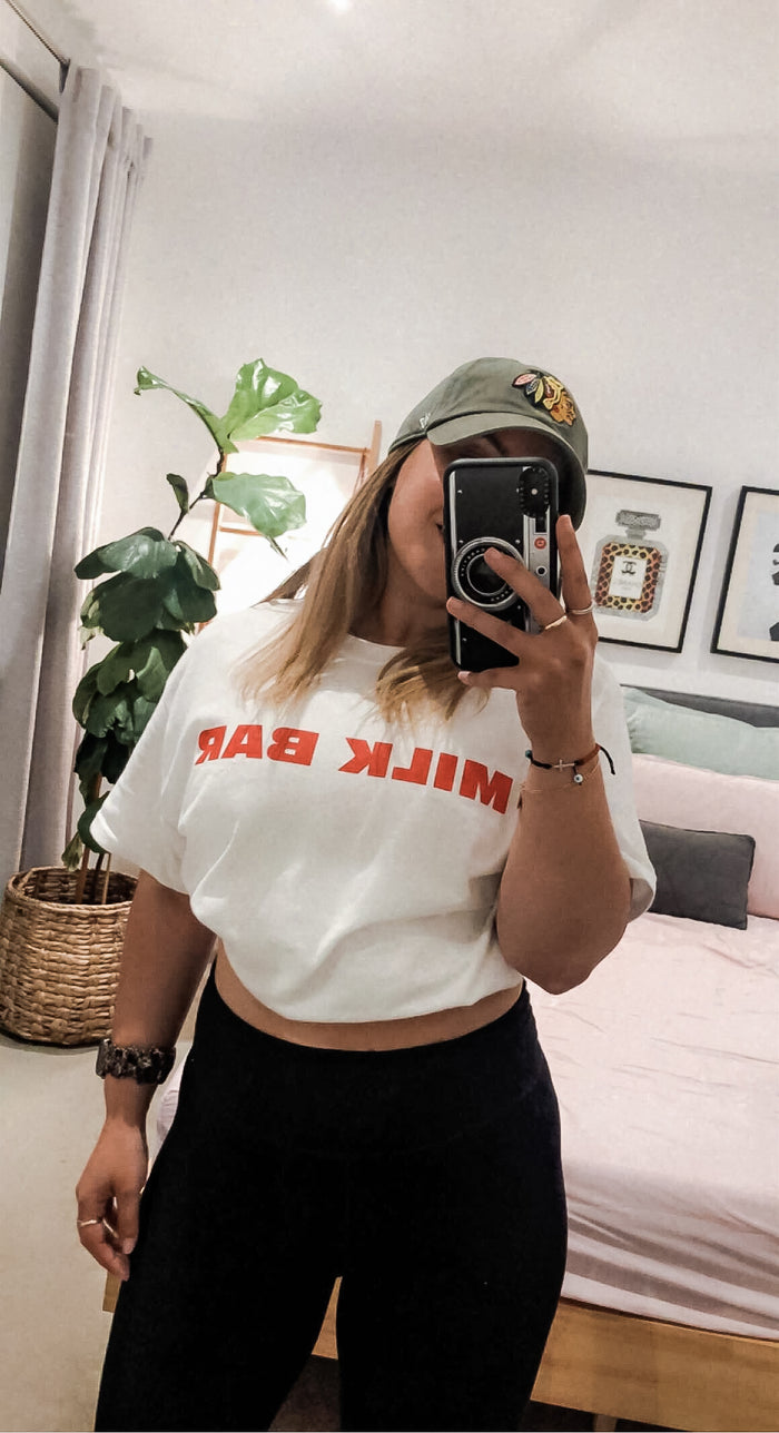 MILK BAR Everyday Original Tee worn in everyday life